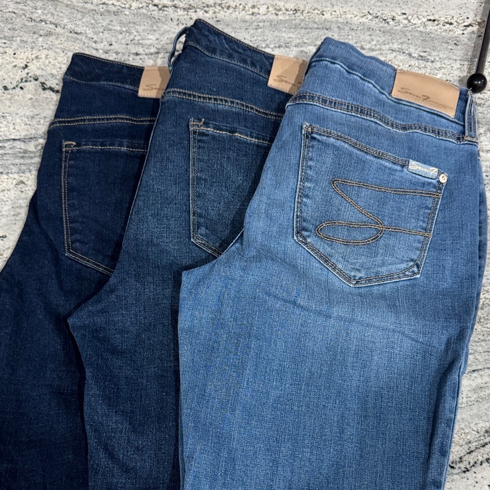 Stylish Seven Denim Jeans Trio